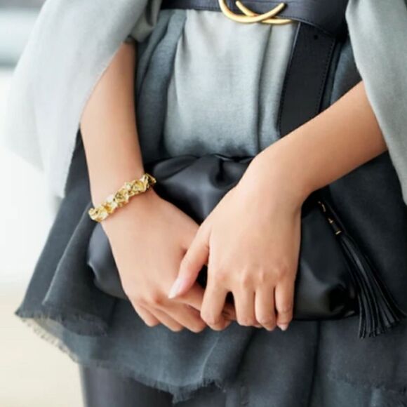 Amber Sceats 24K Gold Plated Emery Cuff bracelet - Picture 2 of 5